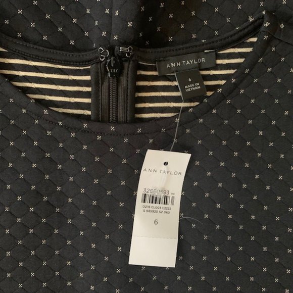 Ann Taylor Black Dress Size 6 NWT - Picture 2 of 2